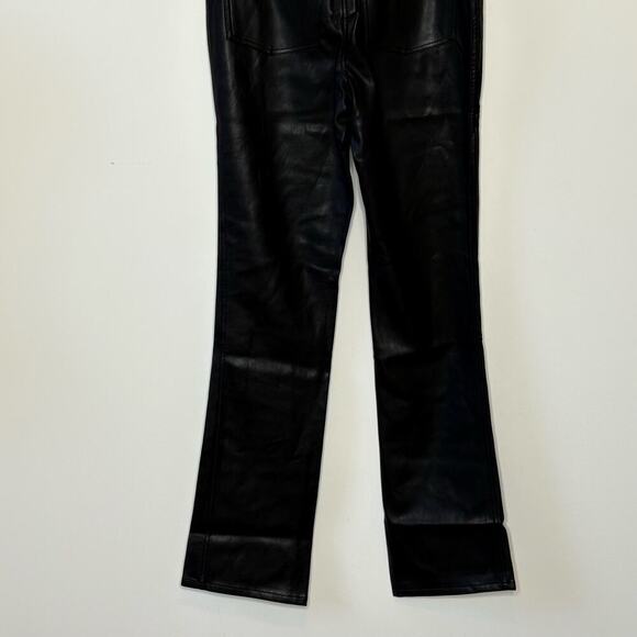 WeWoreWhat Womens Lace Front Vegan Leather Black Pant Size 24 NWT - Picture 7 of 10